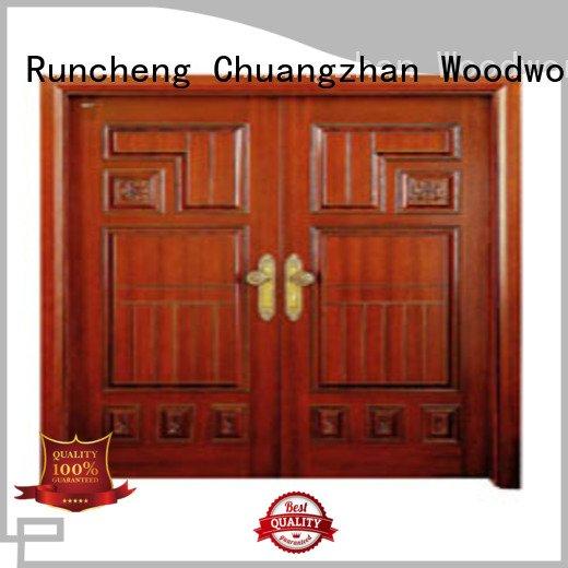 door double white double doors Runcheng Woodworking Brand