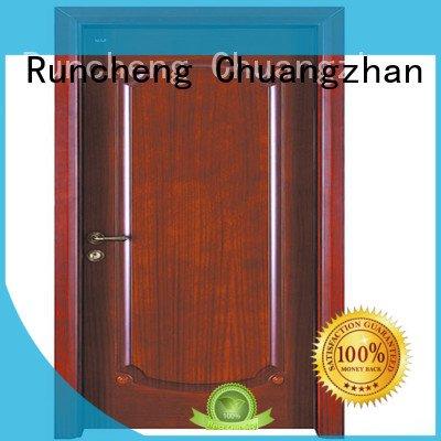 door Runcheng Woodworking cheap wooden front doors