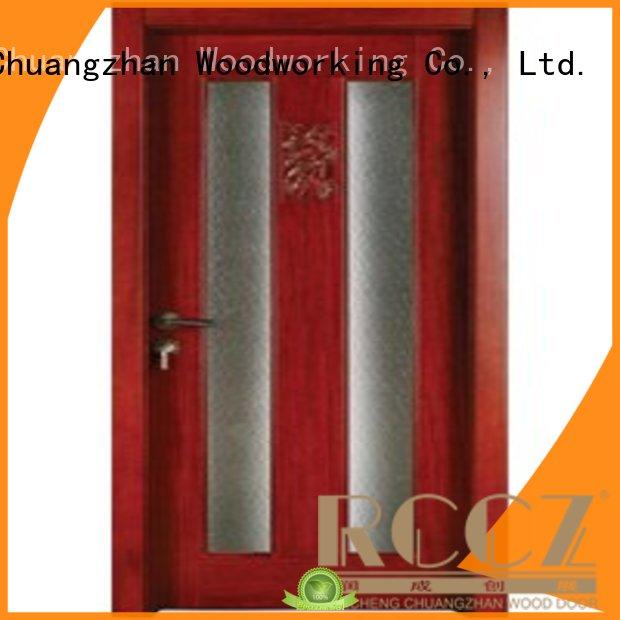 Runcheng Chuangzhan pure hardwood glazed internal doors for business for hotels
