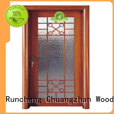 door Custom wooden double glazed doors glazed door door Runcheng Woodworking glazed