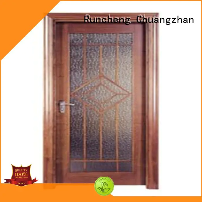 popular veneered flush wood door wholesale for hotels Runcheng Chuangzhan