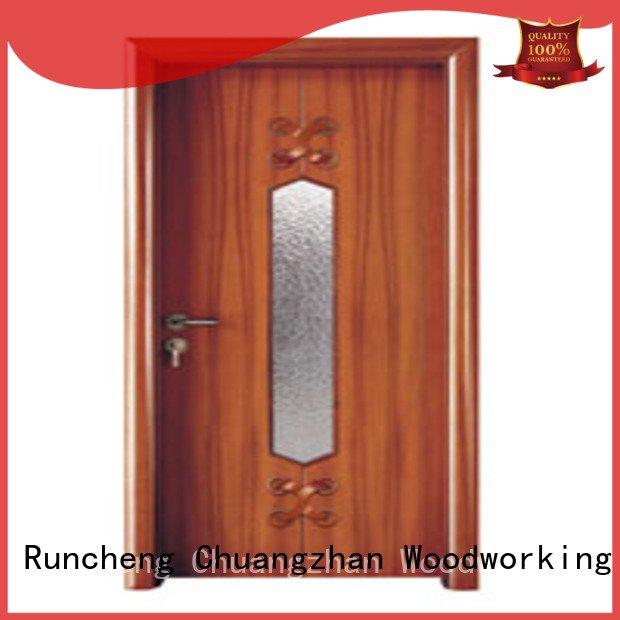 Wholesale x0194 x0134 wooden double glazed doors Runcheng Woodworking Brand