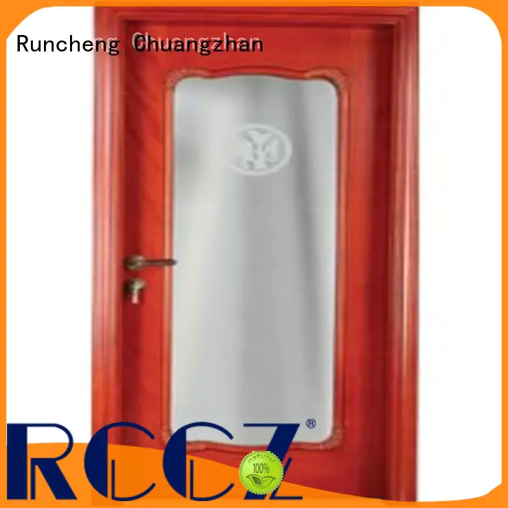 Runcheng Chuangzhan internal glazed double doors manufacturers for homes