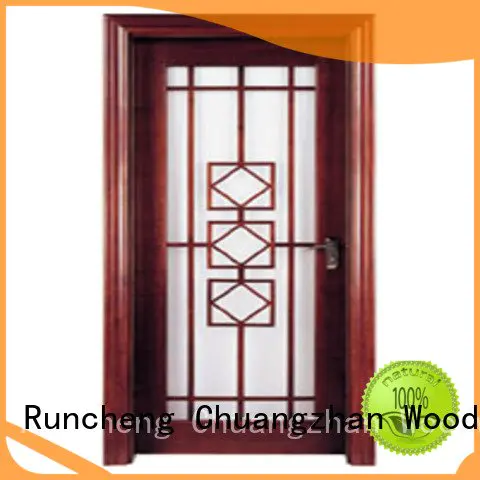 wooden glazed front doors x0303 x0233 x0093 Runcheng Woodworking
