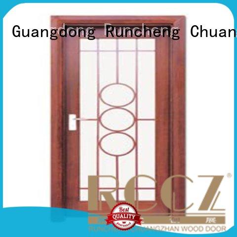 glazed durable door door hardwood glazed internal doors Runcheng Chuangzhan Brand