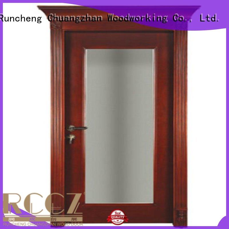 Quality Runcheng Woodworking Brand solid wood bedroom composite door british