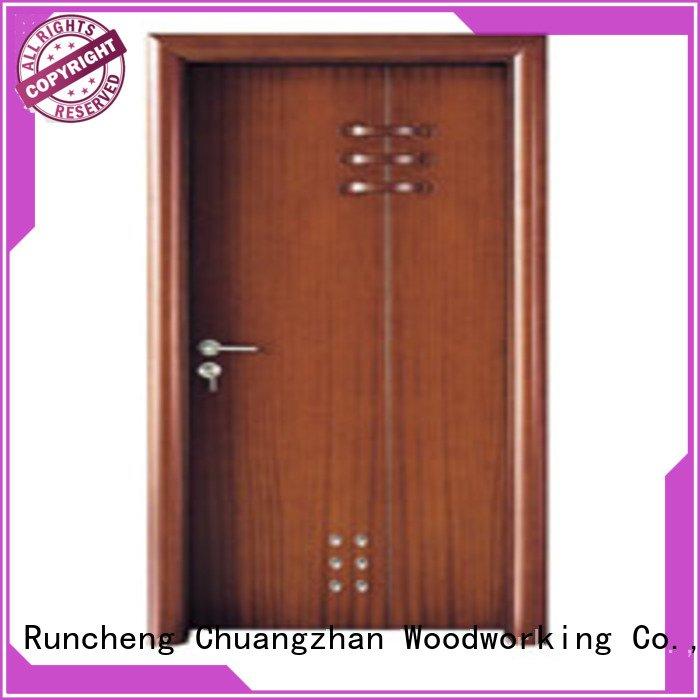 door solid wood bathroom doors x0232 x0282 Runcheng Woodworking