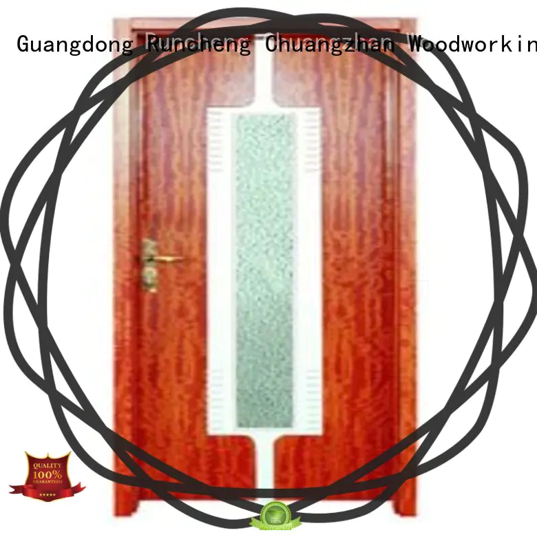 Runcheng Chuangzhan high-grade glazed wood door manufacturers for homes