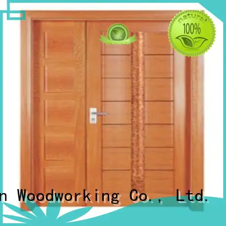 double door solid quality OEM interior double doors Runcheng Woodworking