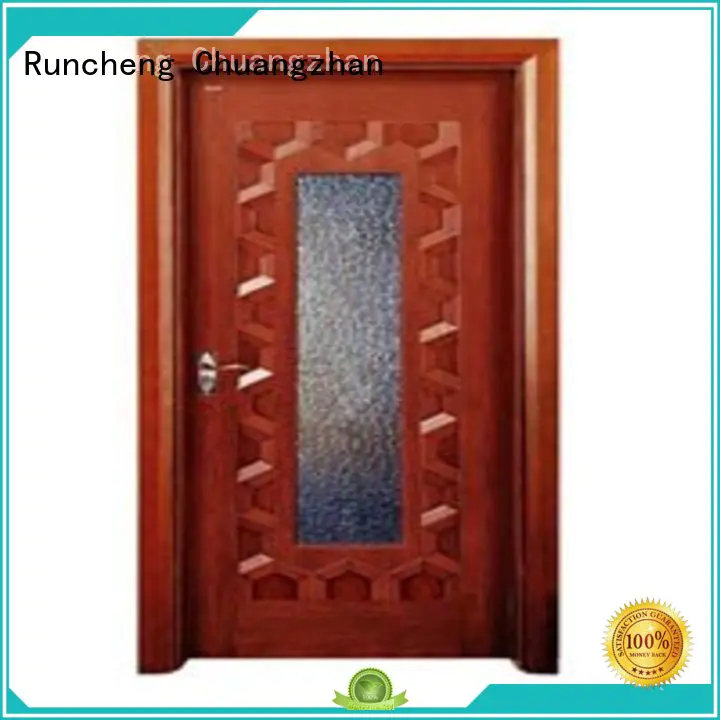 Runcheng Chuangzhan attractive glazed wood door for business for villas