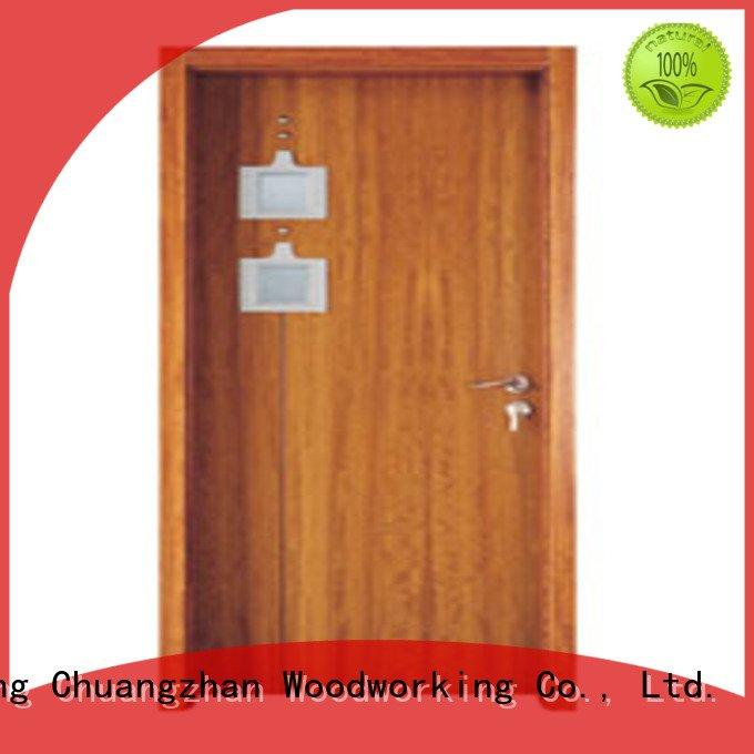 wooden glazed front doors l0084 x0223 Runcheng Woodworking Brand