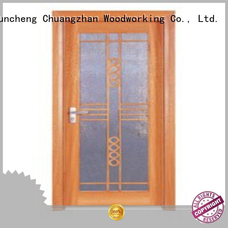 Wholesale durable hardwood glazed internal doors door Runcheng Woodworking Brand