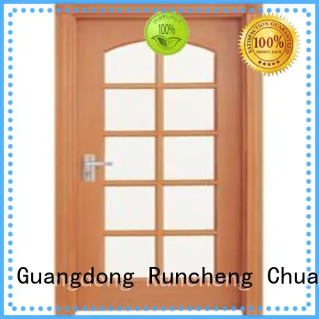 Runcheng Chuangzhan durability wooden double glazed doors factory for offices