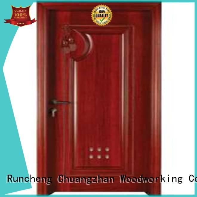 pvc bathroom wooden door door bathroom OEM wooden bathroom door Runcheng Woodworking