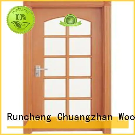 glazed wooden glazed front doors door Runcheng Woodworking