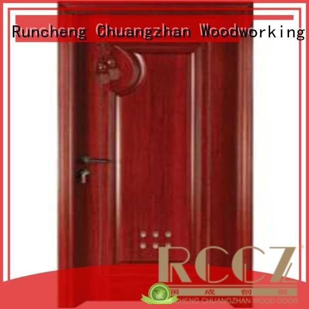 Quality Runcheng Woodworking Brand bathroom wooden bathroom door