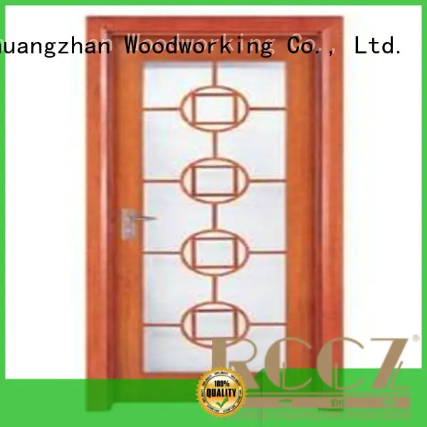 durable glazed door door wooden double glazed doors Runcheng Woodworking