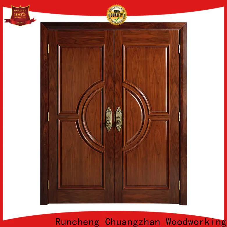 Runcheng Chuangzhan Custom solid hardwood doors exterior supply for homes