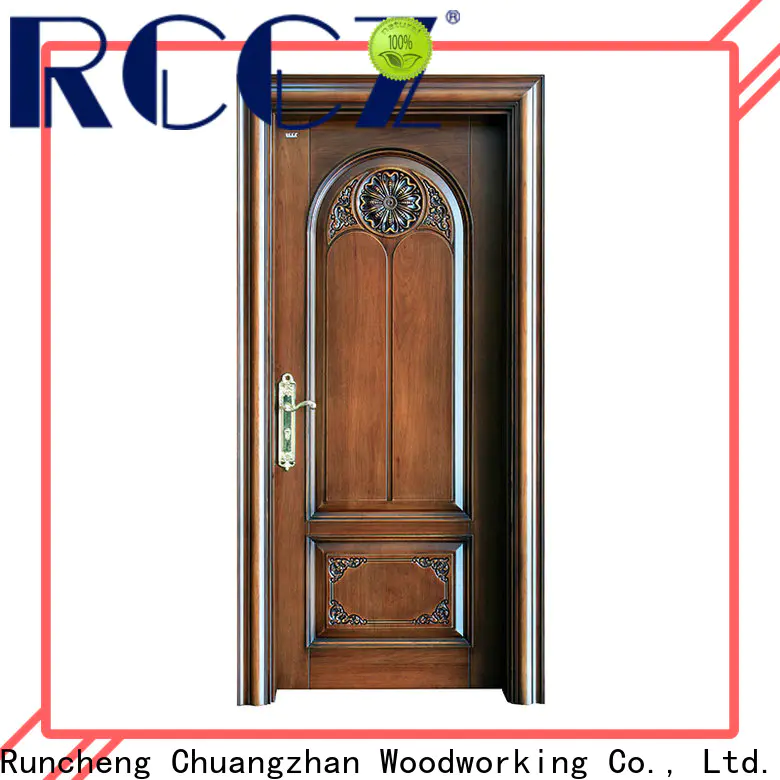 Runcheng Chuangzhan Custom external wood doors manufacturers for offices
