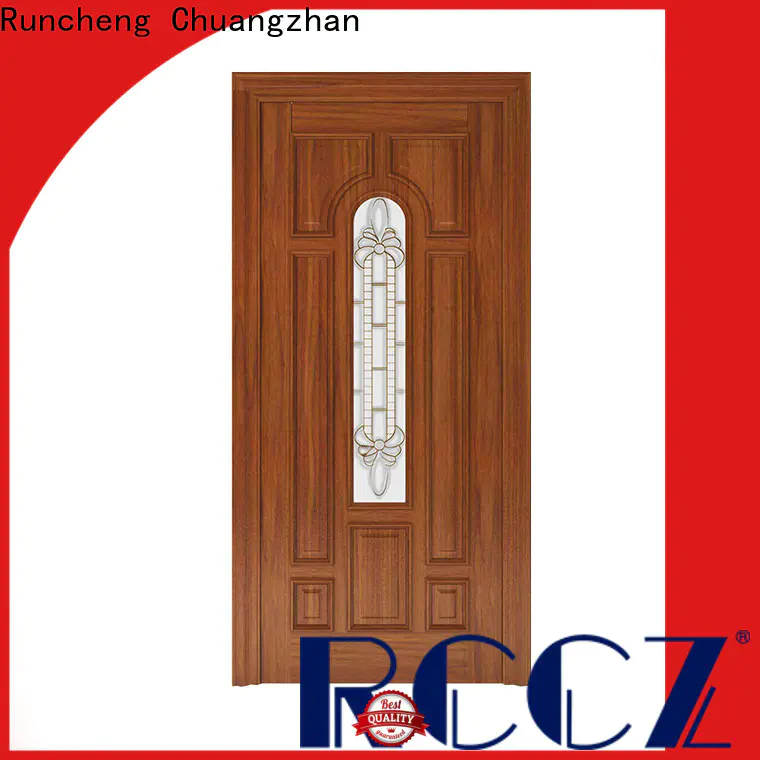 Runcheng Chuangzhan glass wooden door suppliers for hotels