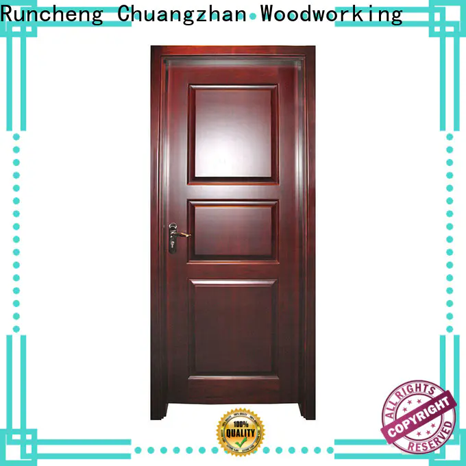 Runcheng Chuangzhan Latest interior wood doors with glass supply for villas