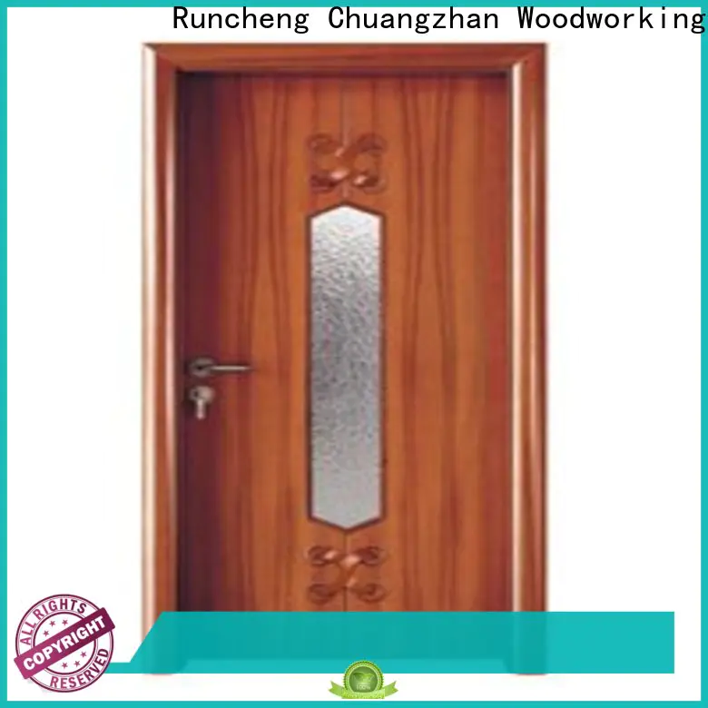 Runcheng Chuangzhan Custom glazed wood door supply for homes