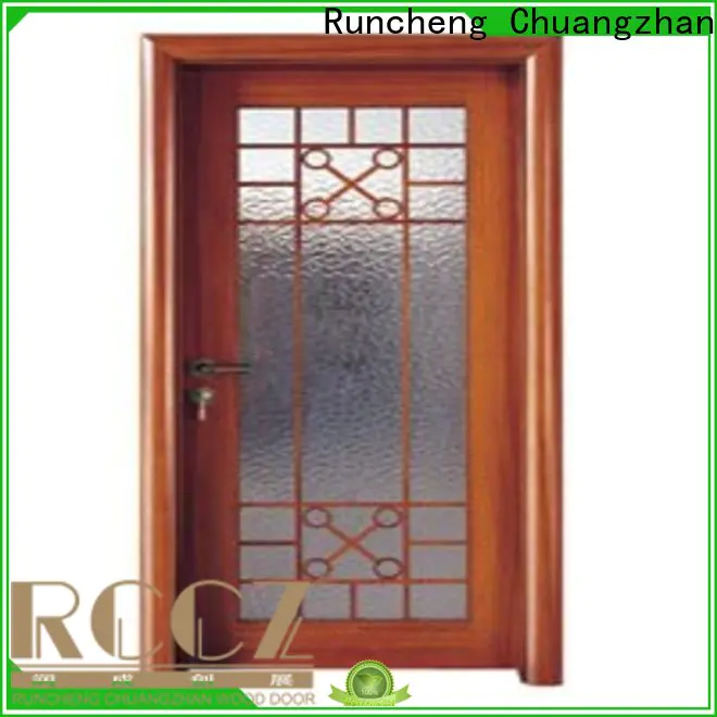 Runcheng Chuangzhan eco-friendly wooden double glazed doors for business for indoor