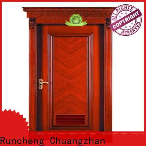 Runcheng Chuangzhan victorian wood veneer door factory for hotels