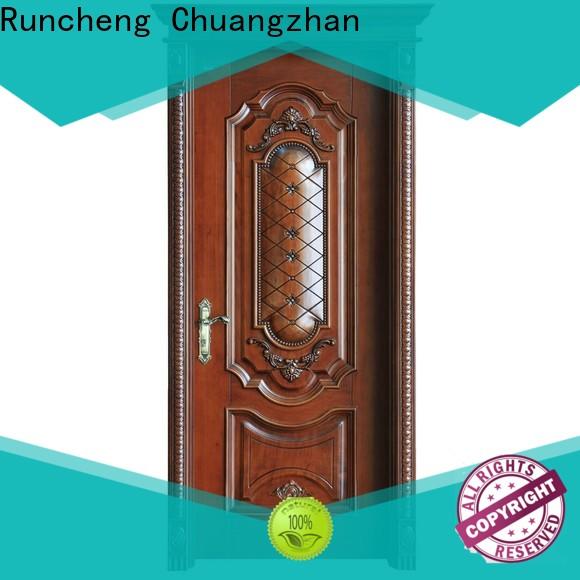Runcheng Chuangzhan High-quality solid wood composite doors factory for villas