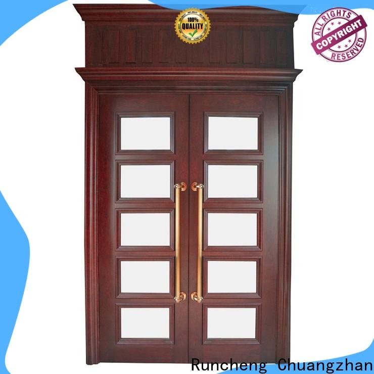 Runcheng Chuangzhan Best double door design in wood for business for indoor
