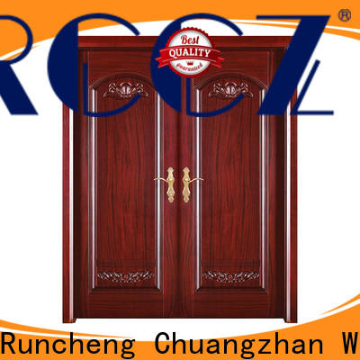 Runcheng Chuangzhan solid wood front doors supply for villas