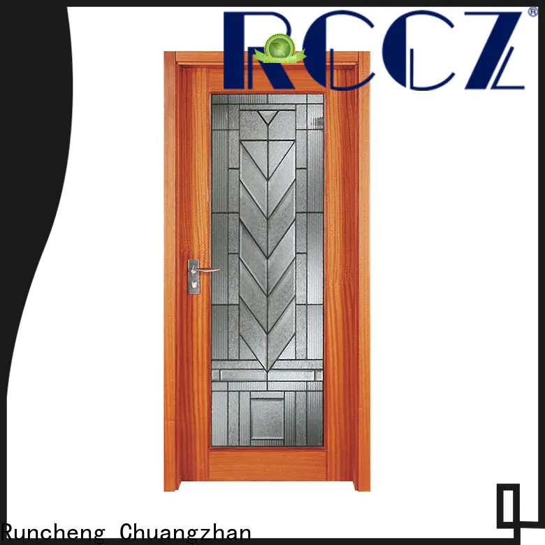 Runcheng Chuangzhan wooden glass exterior doors suppliers for offices