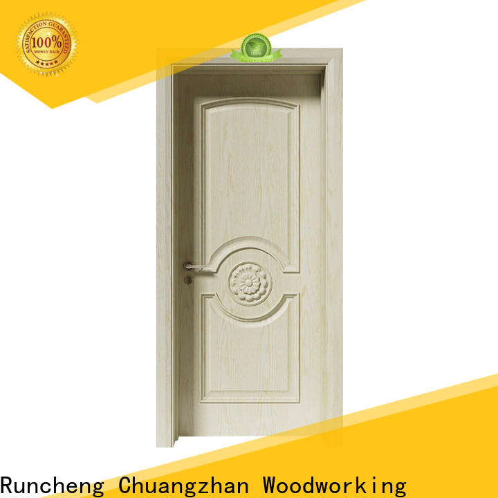 Runcheng Chuangzhan interior wood doors with glass supply for indoor