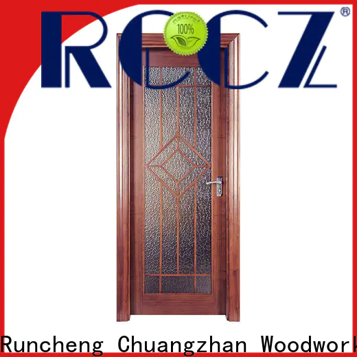Custom simple wooden door design company for hotels
