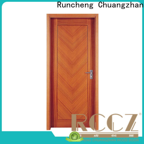 Runcheng Chuangzhan Latest interior wood doors with glass suppliers for indoor