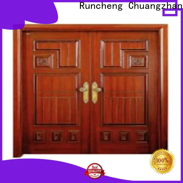 Runcheng Chuangzhan Custom double wood front doors for business for offices